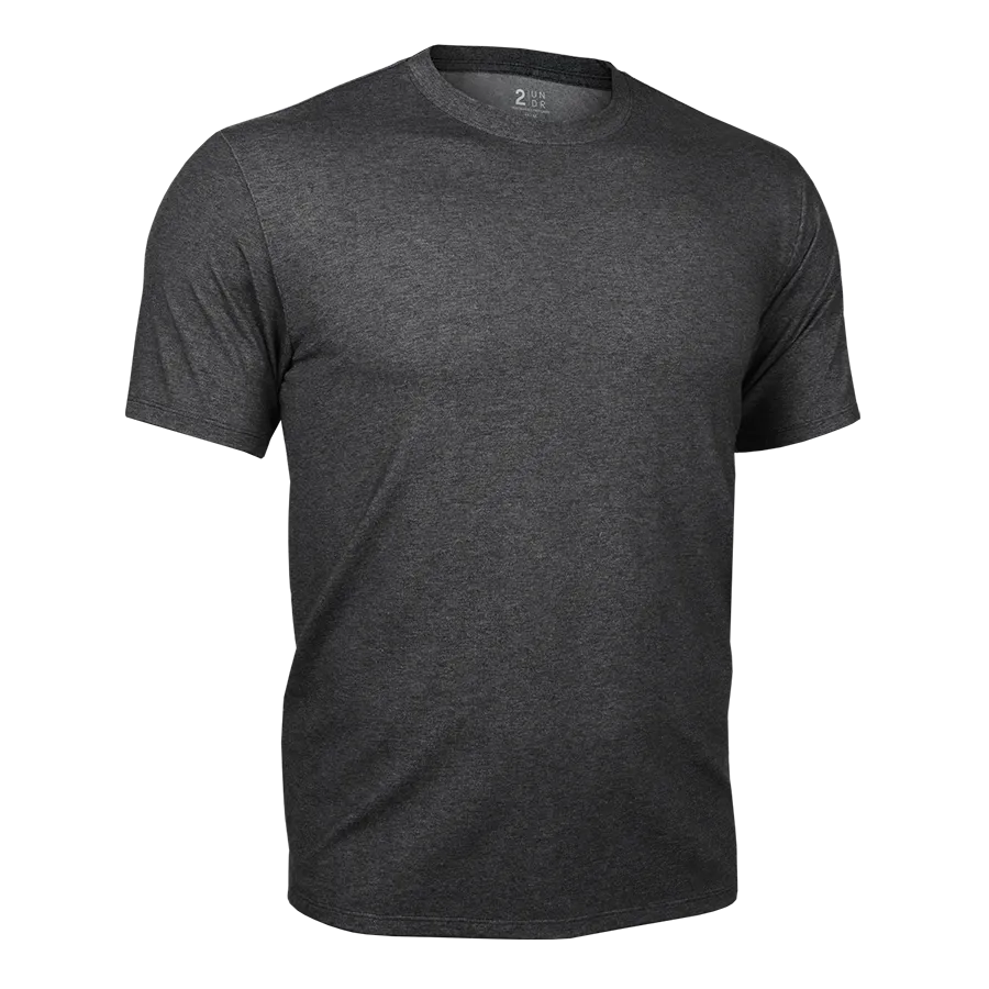 2UNDR Crew Tee In Charcoal