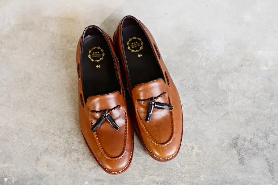 503 Tassel Loafer Whisky x wooden soles