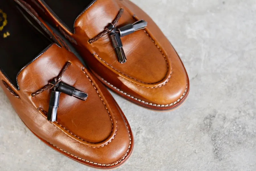 503 Tassel Loafer Whisky x wooden soles