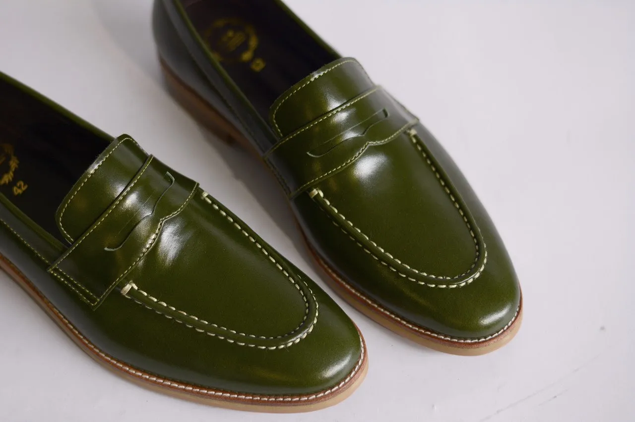 509 Penny Loafer Green