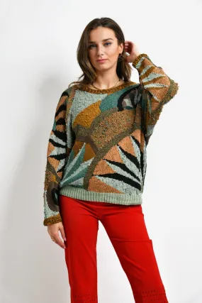 90s vintage sweater womens multi