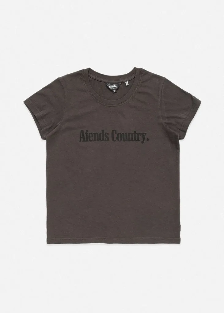 Afends AC II Standard Fit Tee Charcoal