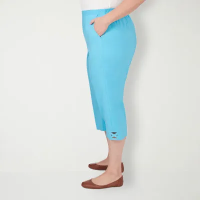 Alfred Dunner Summer Breeze Mid Rise Plus Capris