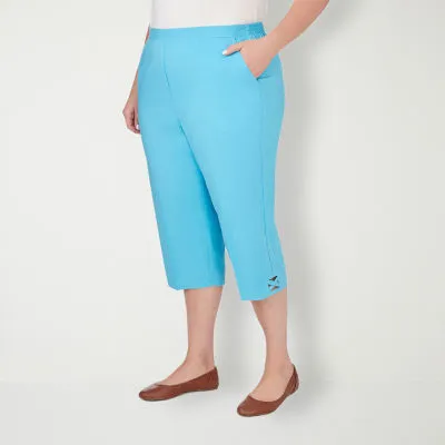 Alfred Dunner Summer Breeze Mid Rise Plus Capris