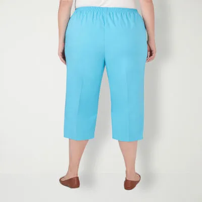 Alfred Dunner Summer Breeze Mid Rise Plus Capris