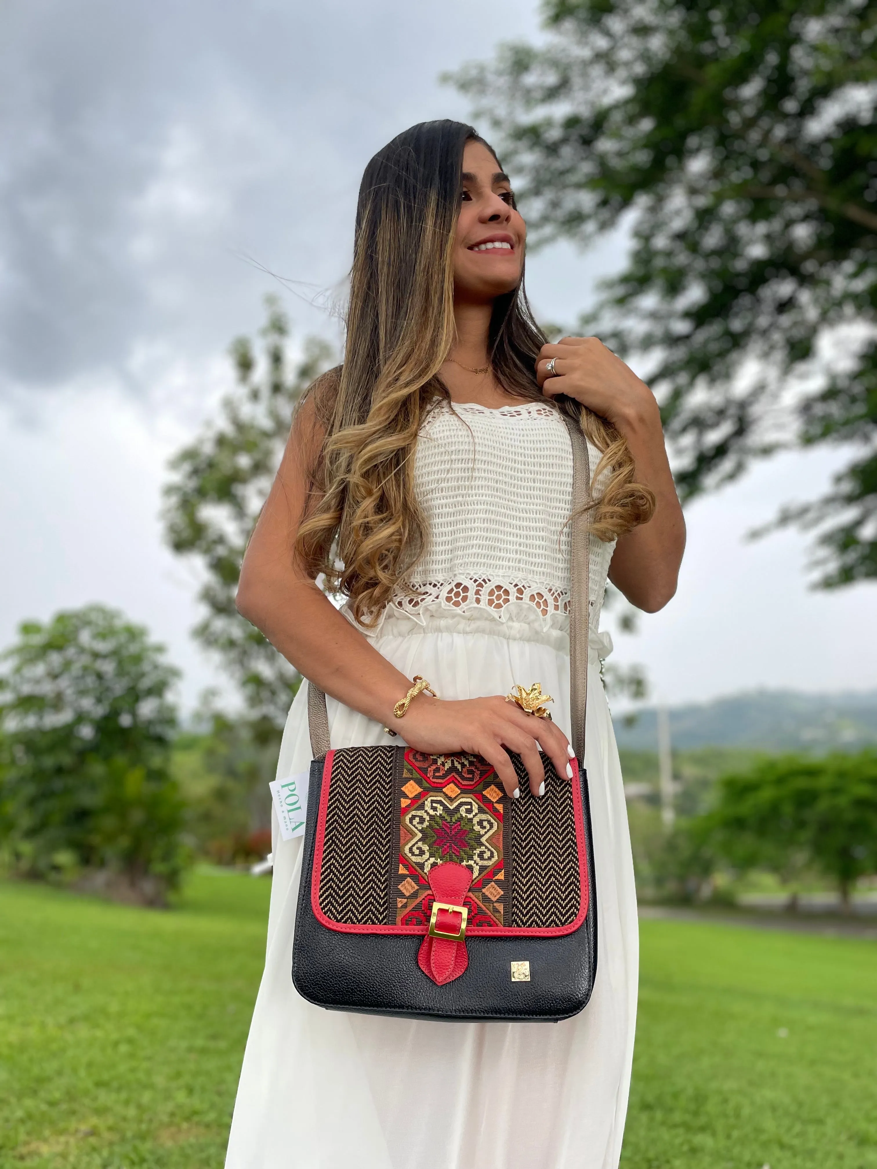 Aracataca Crossbody 100% Cuero Bag