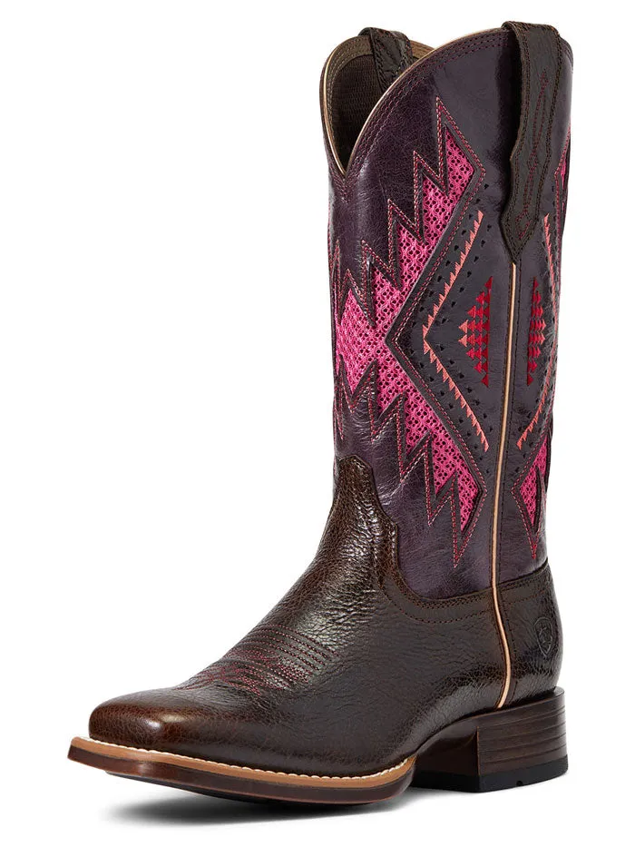 Ariat 10040378 Womens Sienna VentTek 360 Western Boot Chocolate Chip