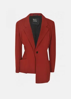 Asymmetric Jacket - Red