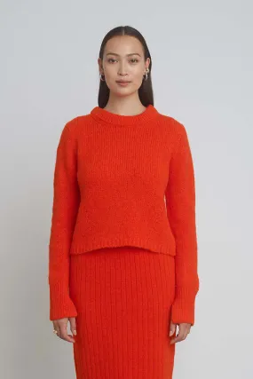 Ava Sweater - Tomato