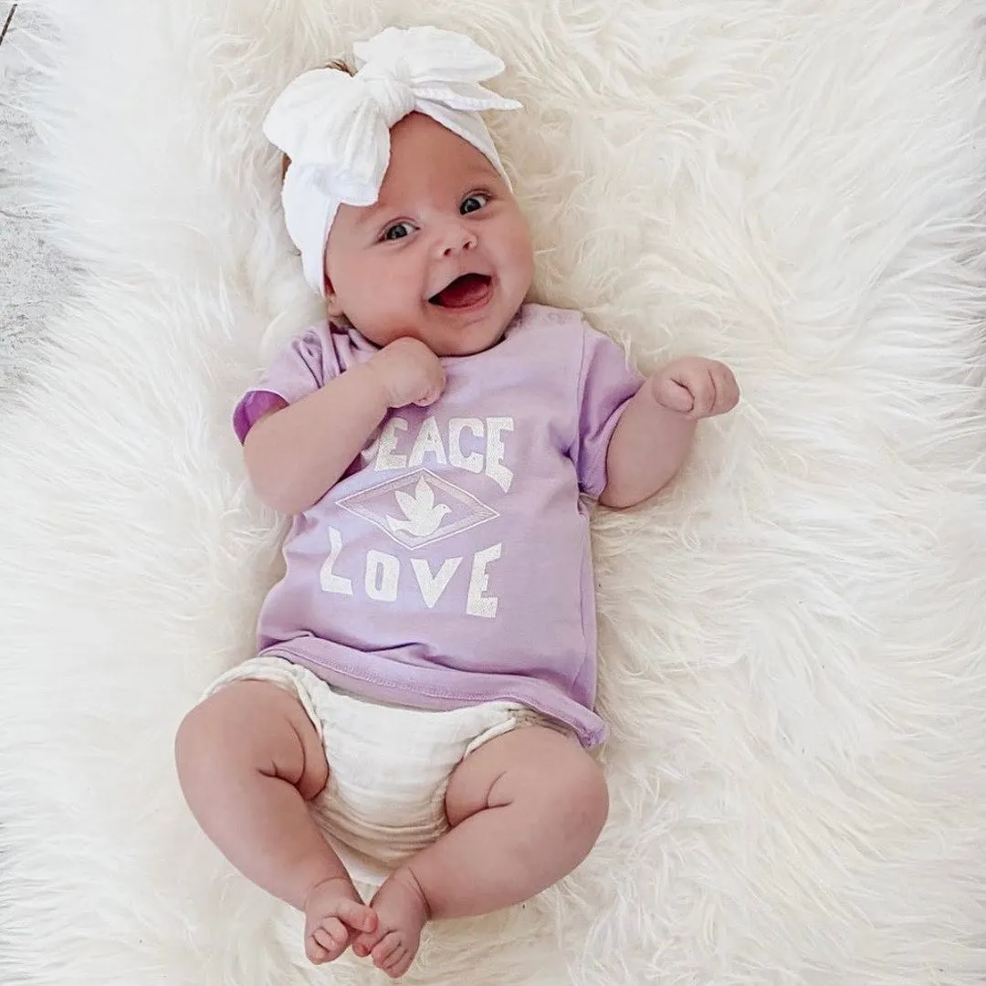 Baby Top Knot Double Bow Headband Cruise Blue