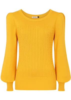 Banned Una Cable 40's Jumper Mustard