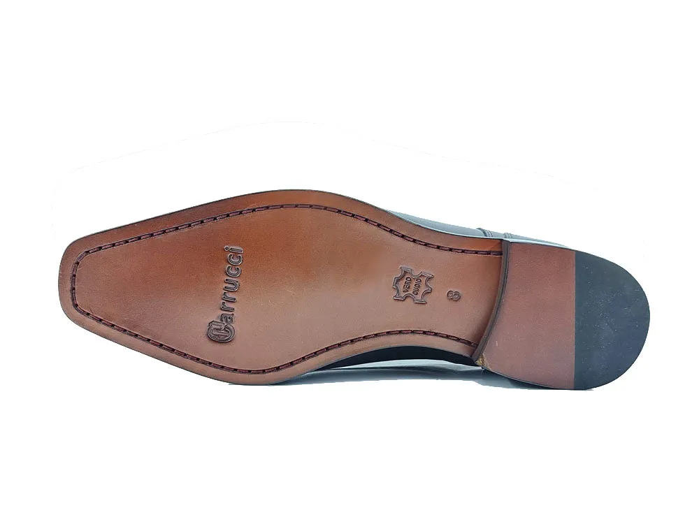 Burnished Calfskin Blucher Leather Sole