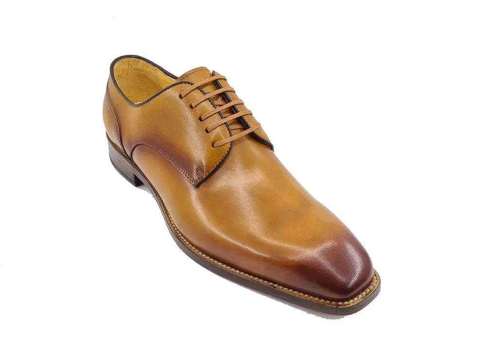 Burnished Calfskin Blucher Leather Sole