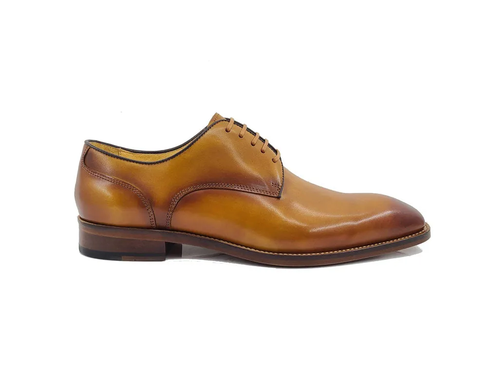 Burnished Calfskin Blucher Leather Sole