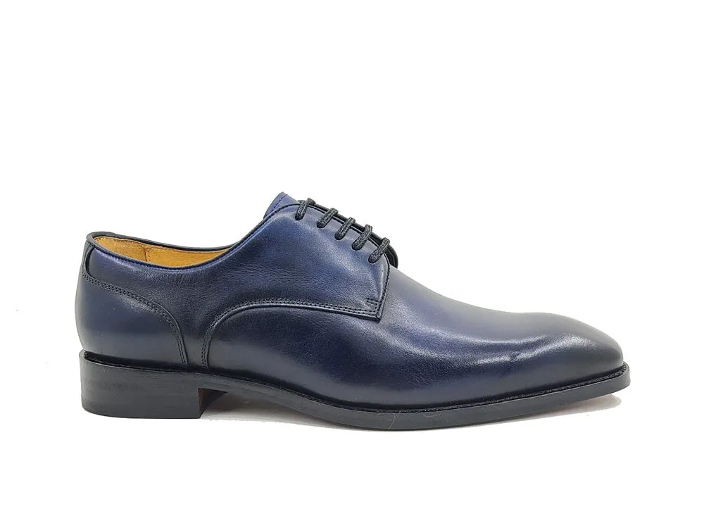 Burnished Calfskin Blucher Leather Sole