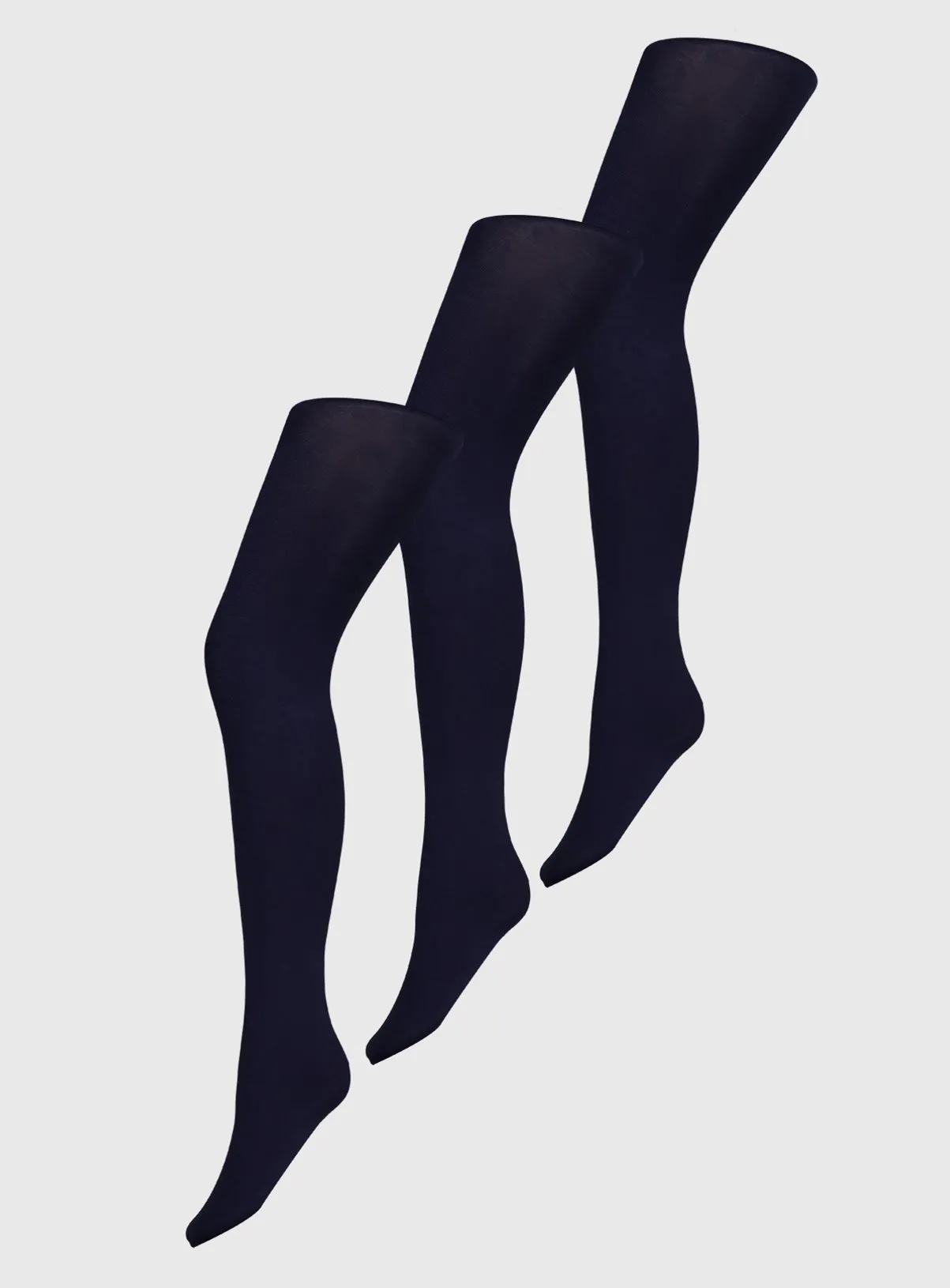 Buy Navy 100 Denier Opaque Tights 3 Pack S | Tights | Tu