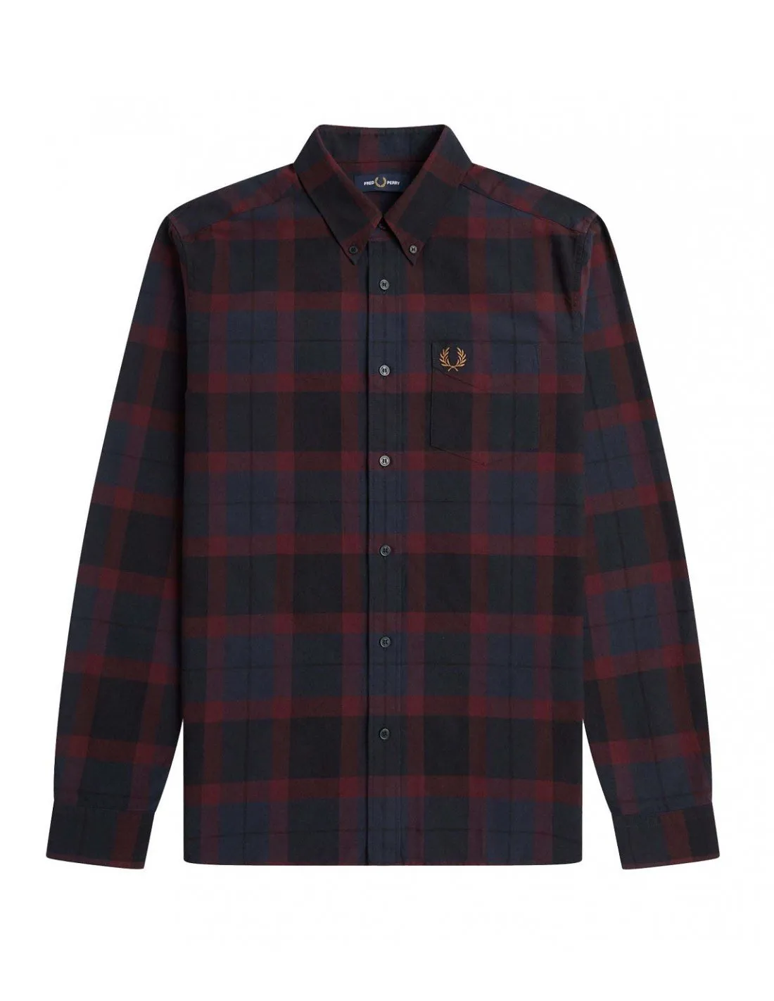 Camicia Fred Perry uomo M657347597 bordeaux