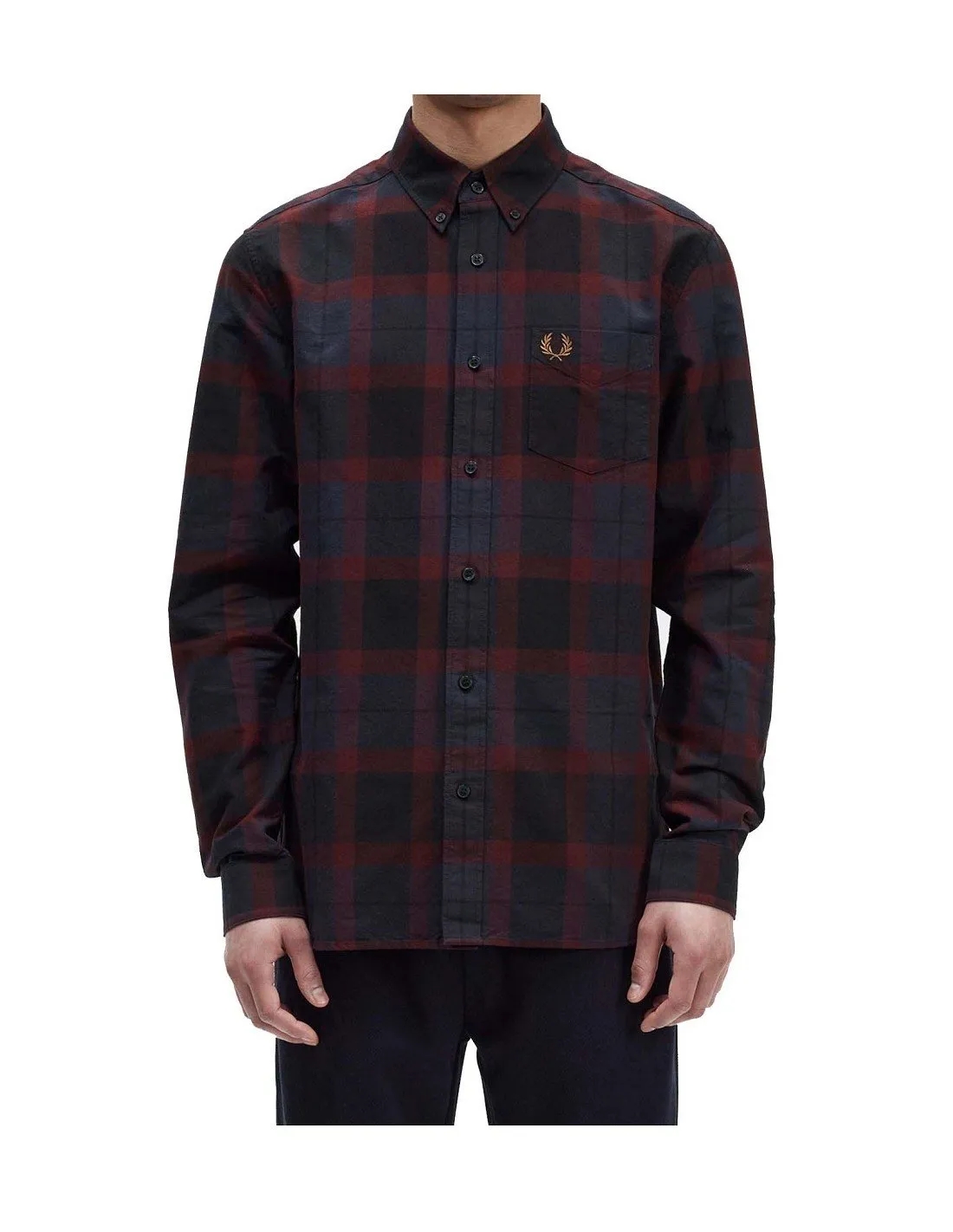 Camicia Fred Perry uomo M657347597 bordeaux