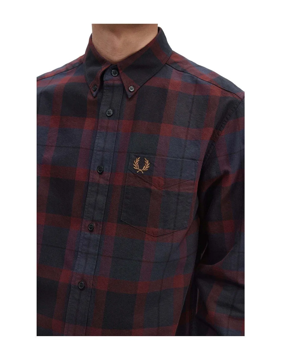 Camicia Fred Perry uomo M657347597 bordeaux