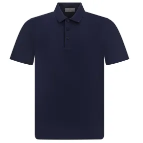 Canali Navy Piquet Polo