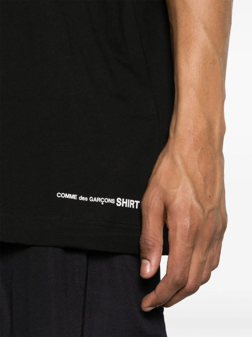 Comme Des Garcons T Shirts And Polos Black