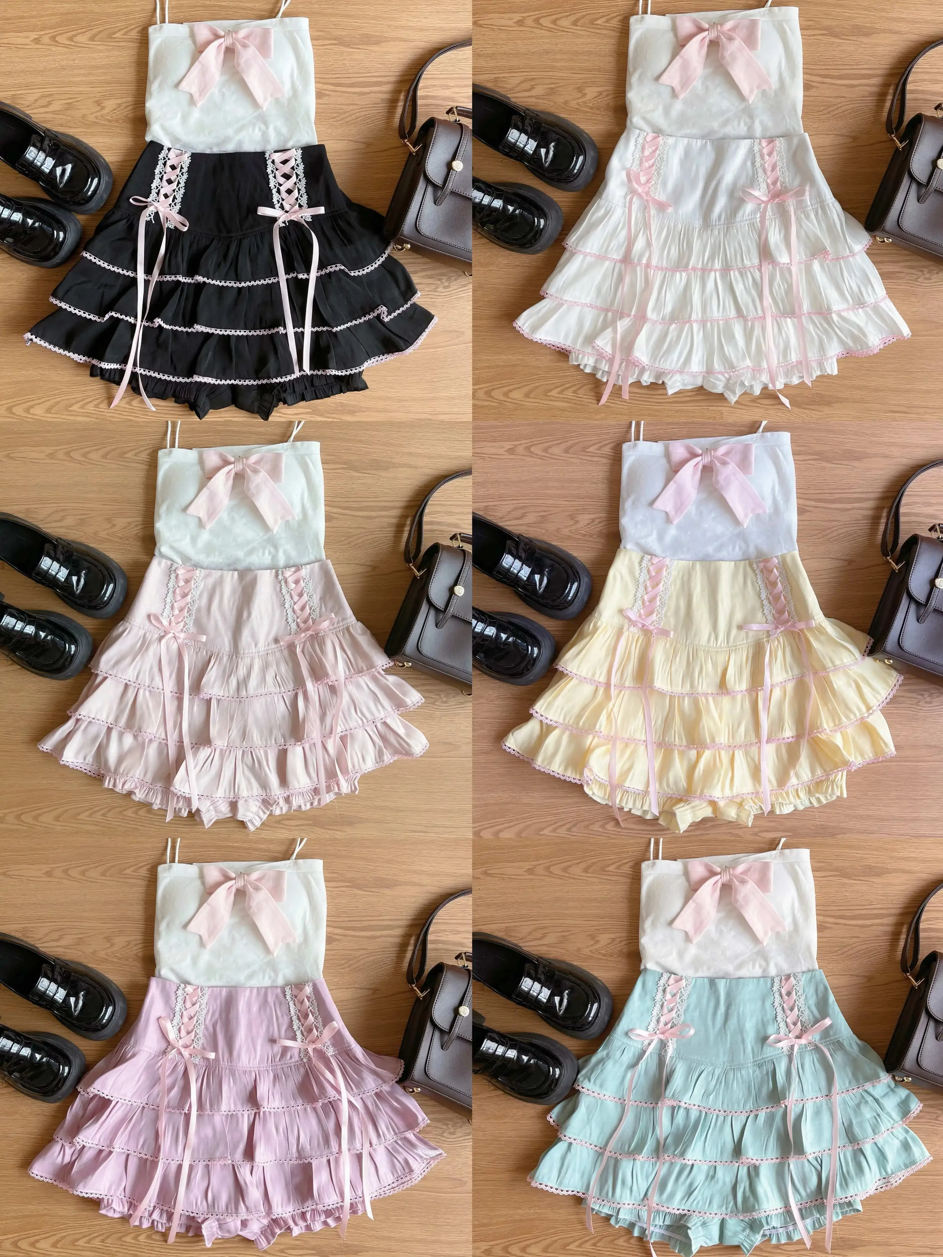 Cookie Bite Kawaii Princess Ruffled Mini Skirt