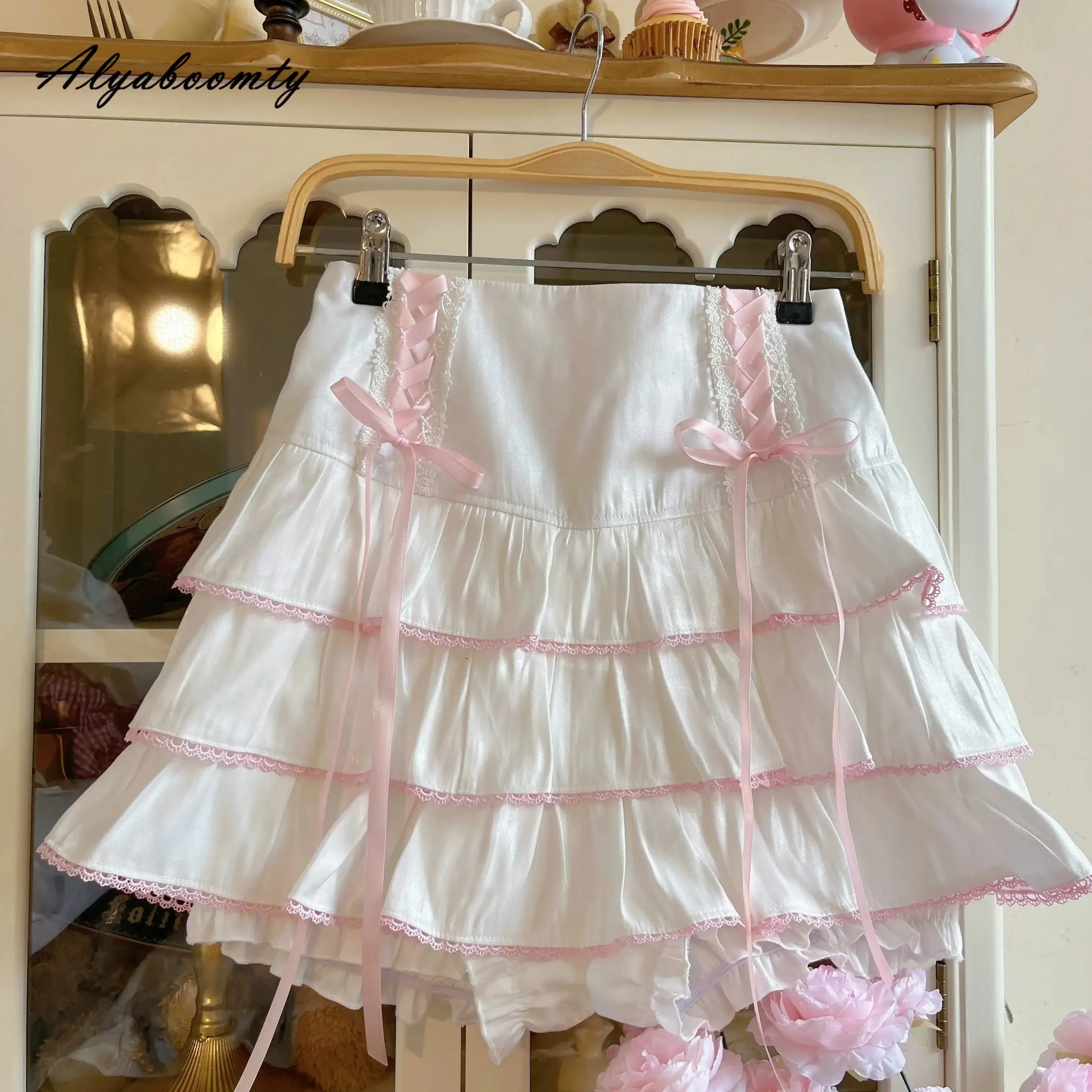 Cookie Bite Kawaii Princess Ruffled Mini Skirt