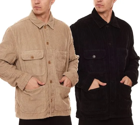 Corduroy jacket in a trendy work jacket look