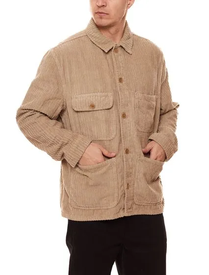 Corduroy jacket in a trendy work jacket look