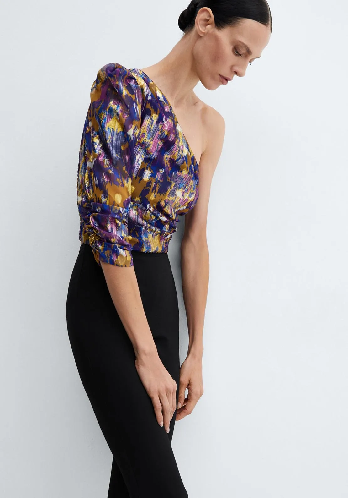 Crop off-shoulder blouse