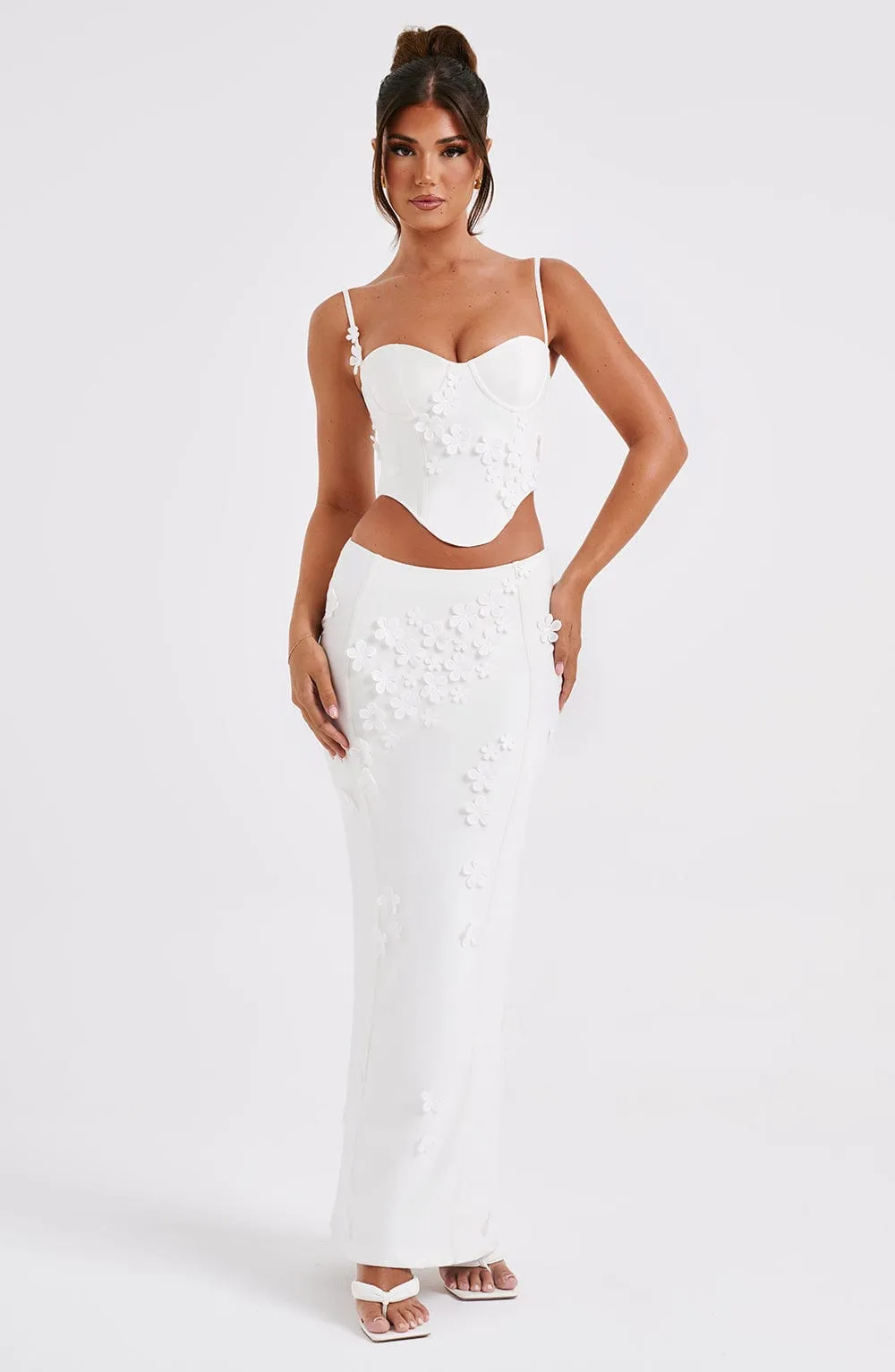 Dalary Maxi Skirt - White