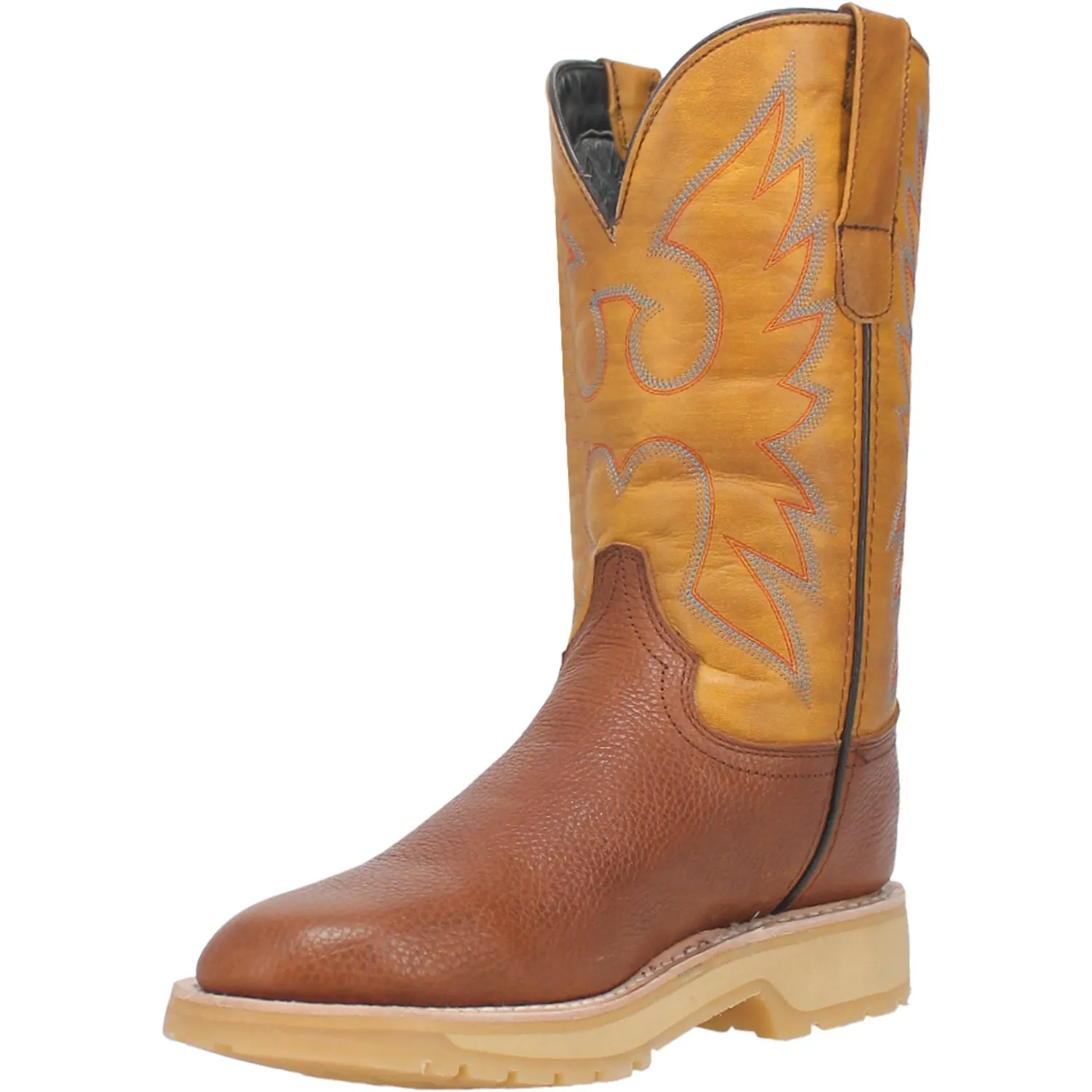 Dingo Mens Dust Bowl Tan Leather Cowboy Boots