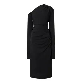 DOLCE & GABBANA Draped Off-The Shoulder Dress - Black