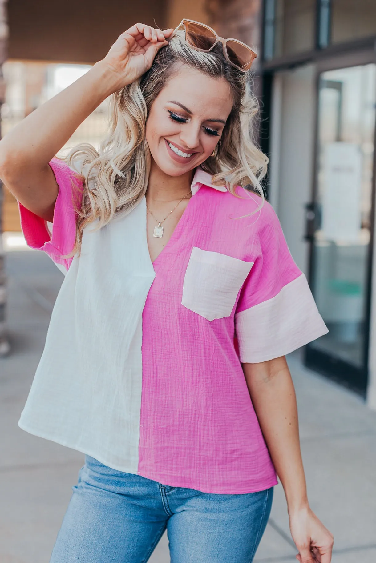 Dolly Colorblock Top