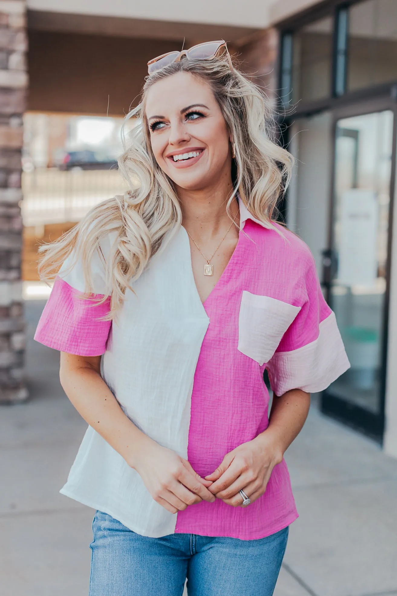 Dolly Colorblock Top