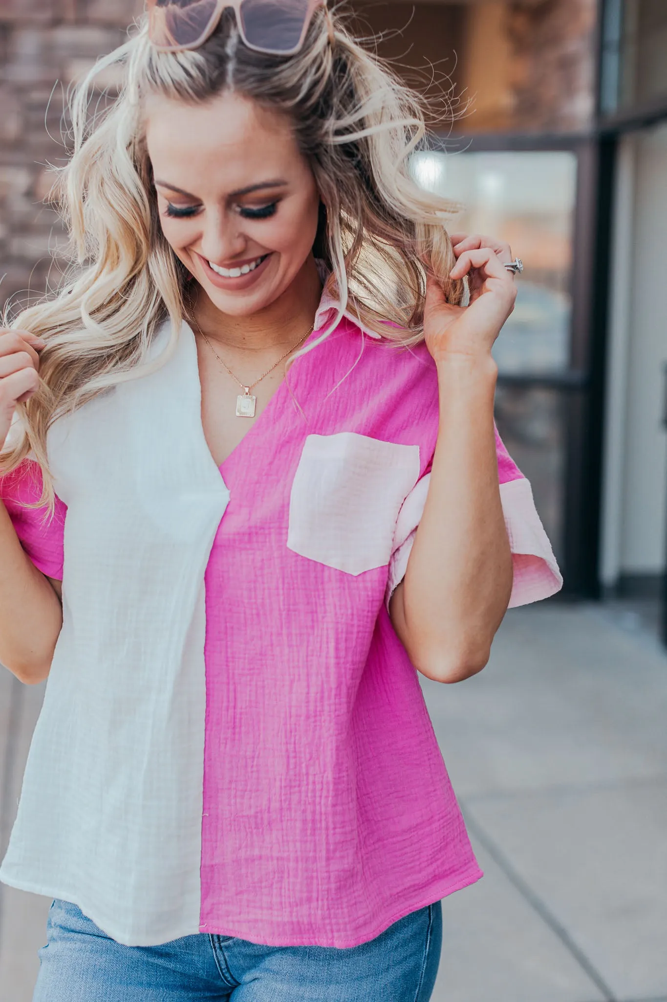 Dolly Colorblock Top