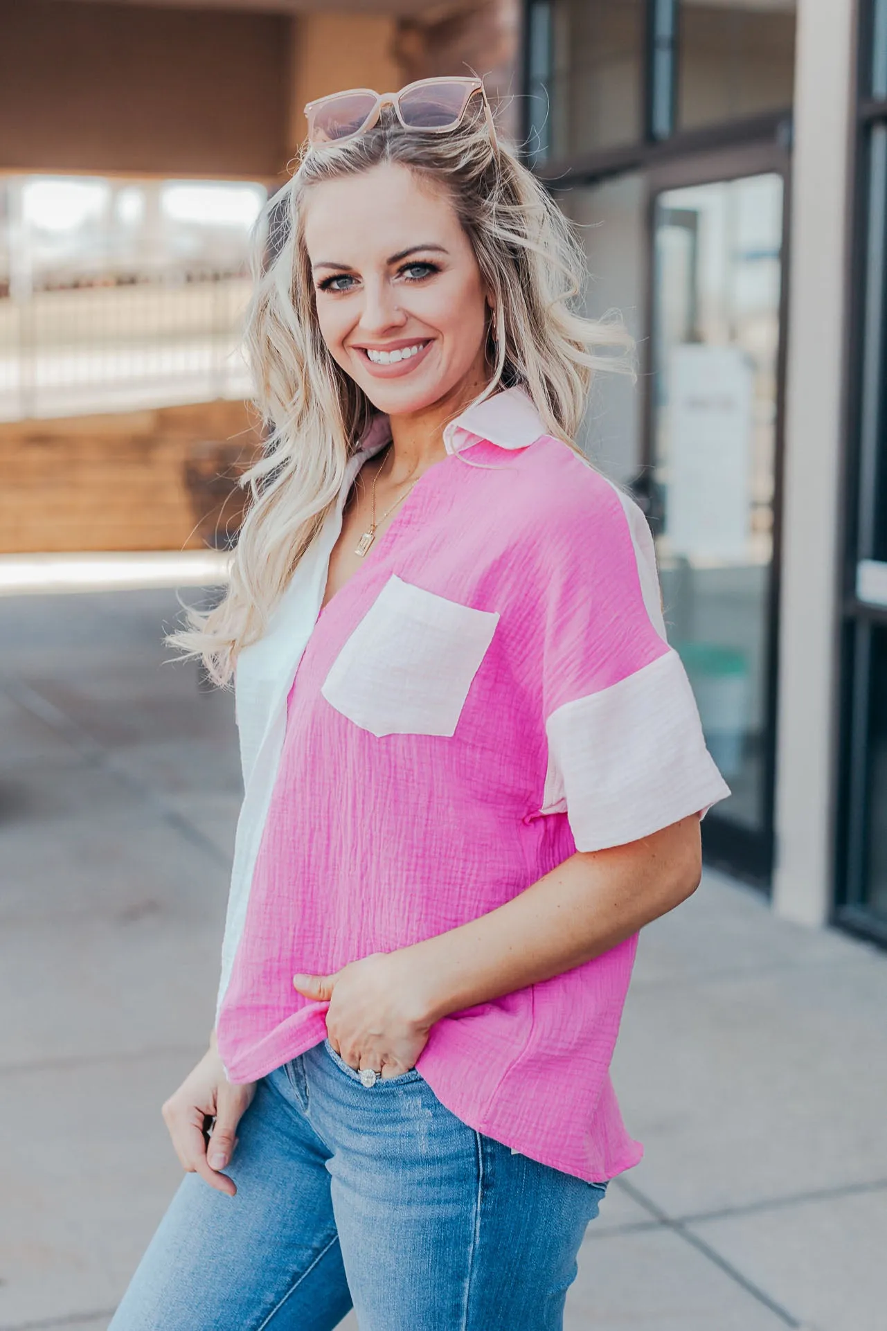 Dolly Colorblock Top