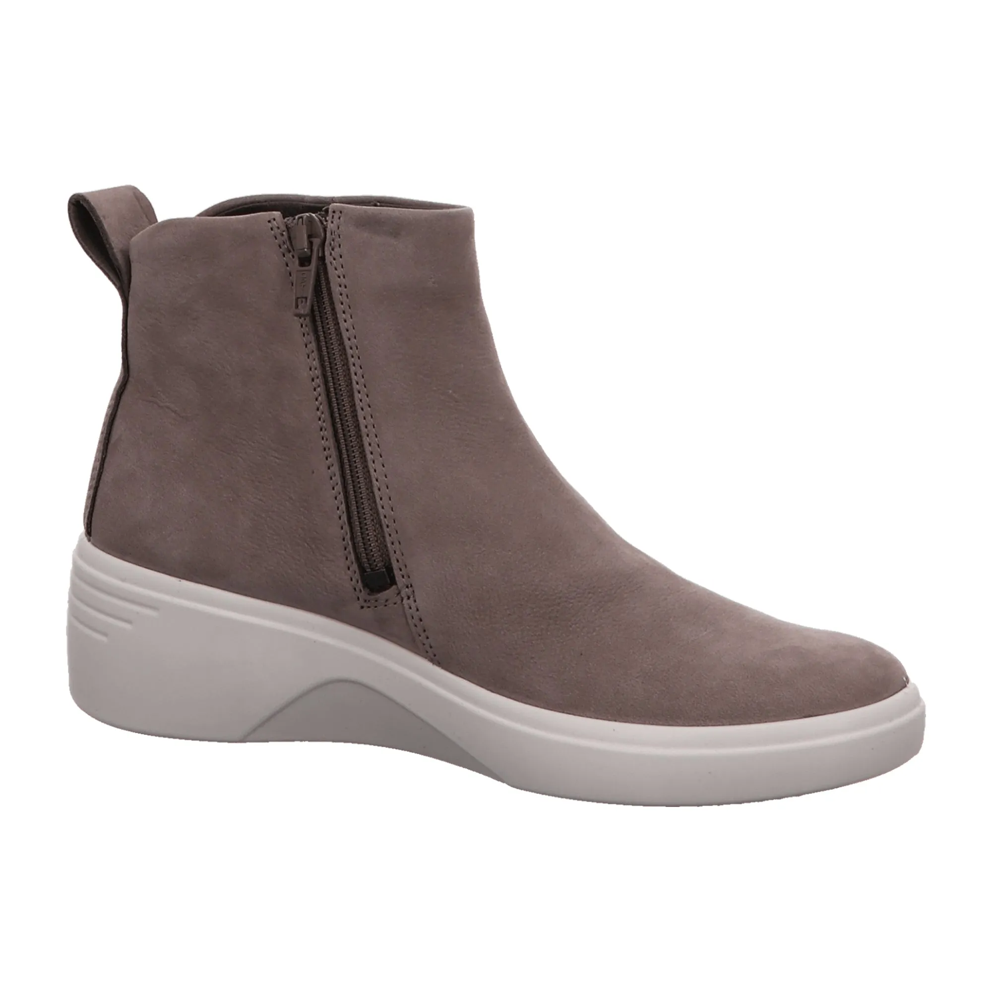 Ecco Women's Comfortable Gray Ankle Boots - Stylish & Durable