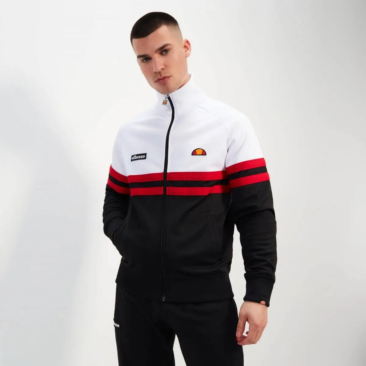 Ellesse Rimini Track Jacket White/Black