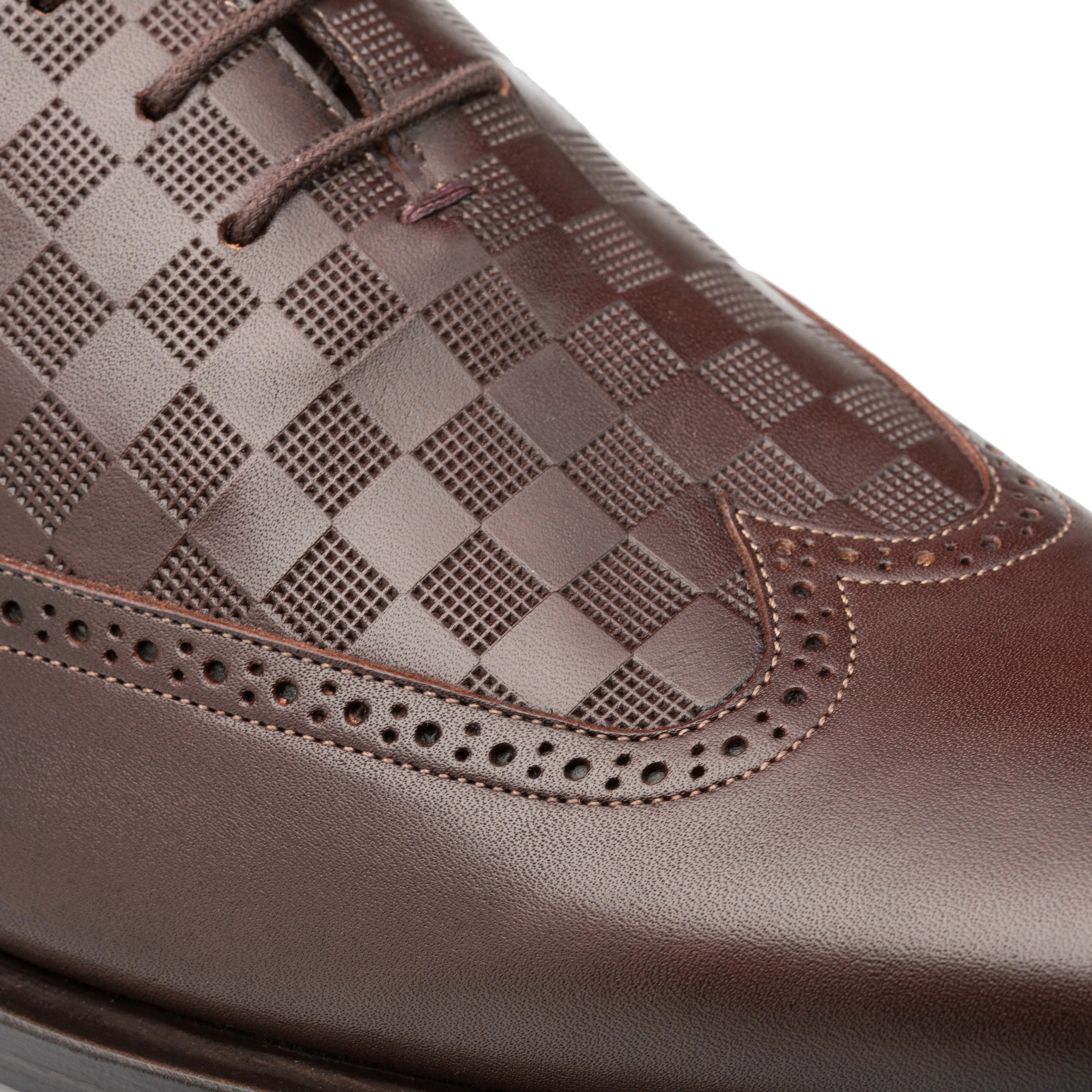 Embossed Calf Wingtip Oxford