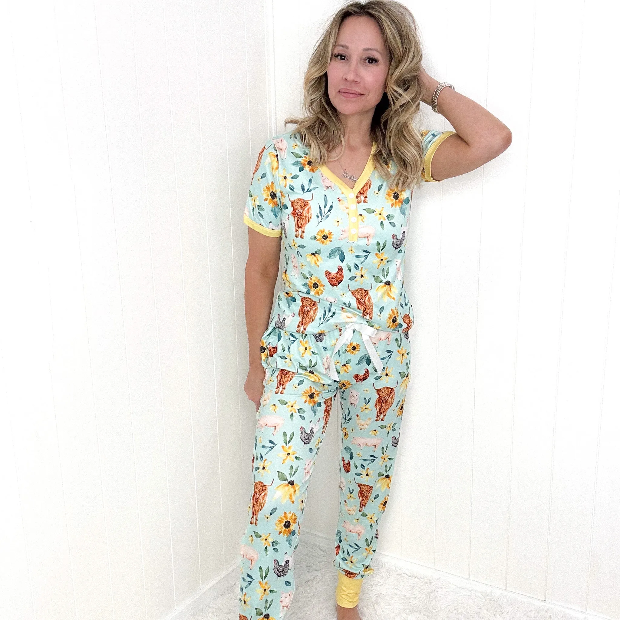 Farm Life Buttery Soft Short Sleeve Pajamas Set