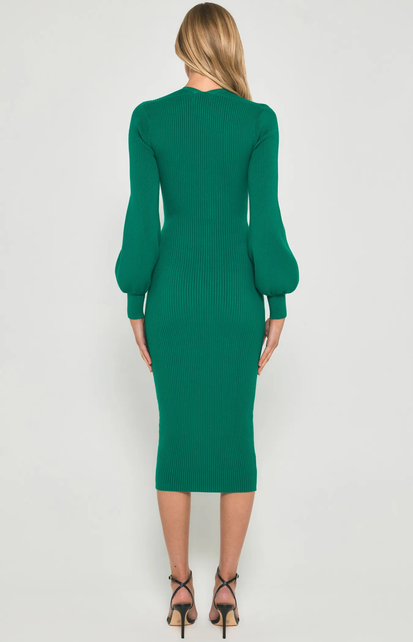 Faux Shrug Knit Midi Dress (SKN630) 