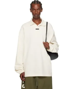 Fear of God Off-White Logo Patch Long Sleeve Polo