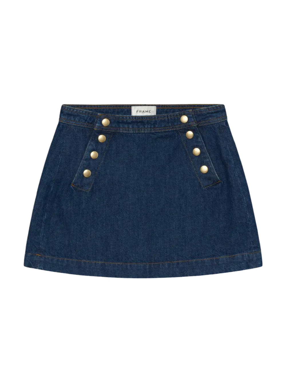 Frame Sailor Snap Skirt in Celestine