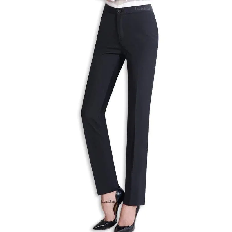 Full Length Professional Business Formal Work Wear Slim Pants for Women