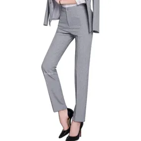 Full Length Professional Business Formal Work Wear Slim Pants for Women