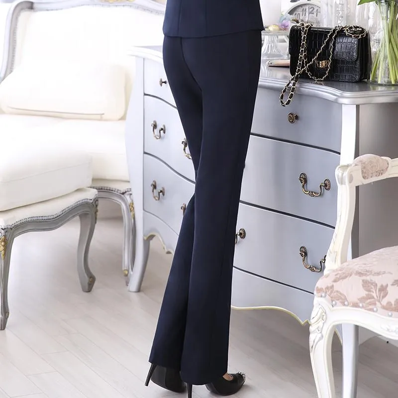 Full Length Professional Business Formal Work Wear Slim Pants for Women