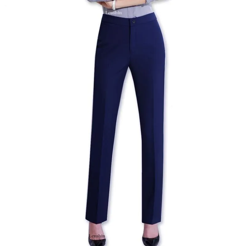 Full Length Professional Business Formal Work Wear Slim Pants for Women