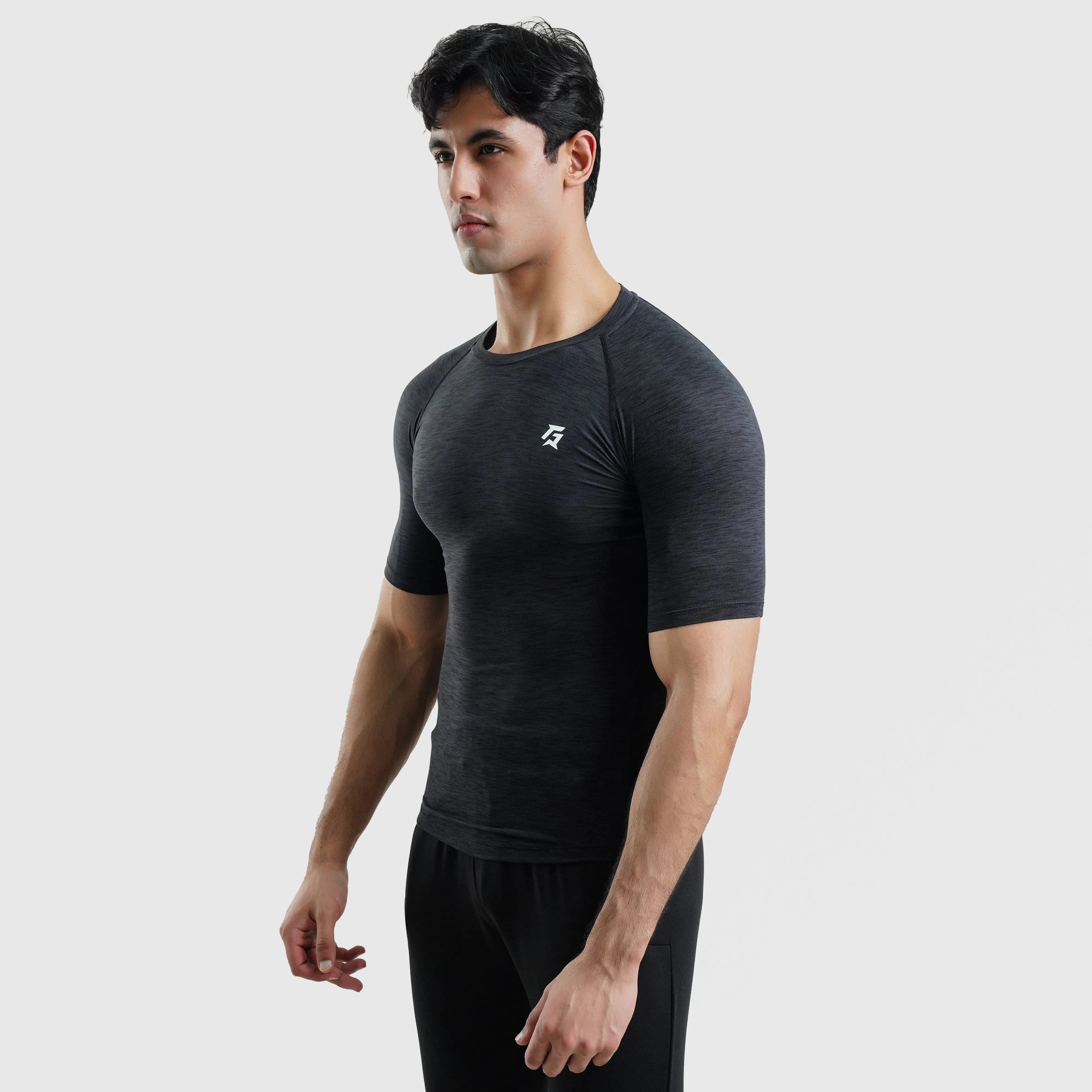 GA Compression Short Sleeves (Charcoal)