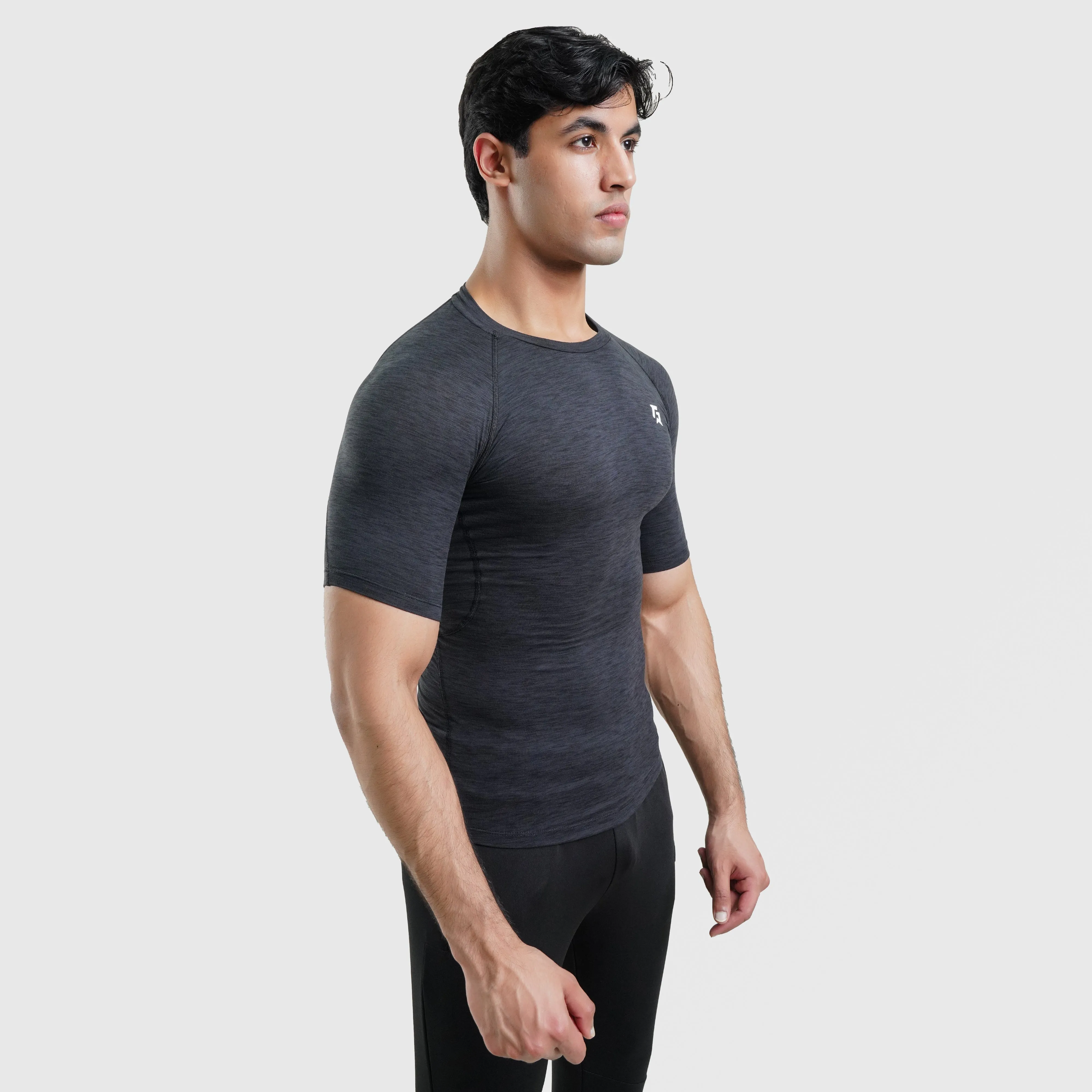 GA Compression Short Sleeves (Charcoal)